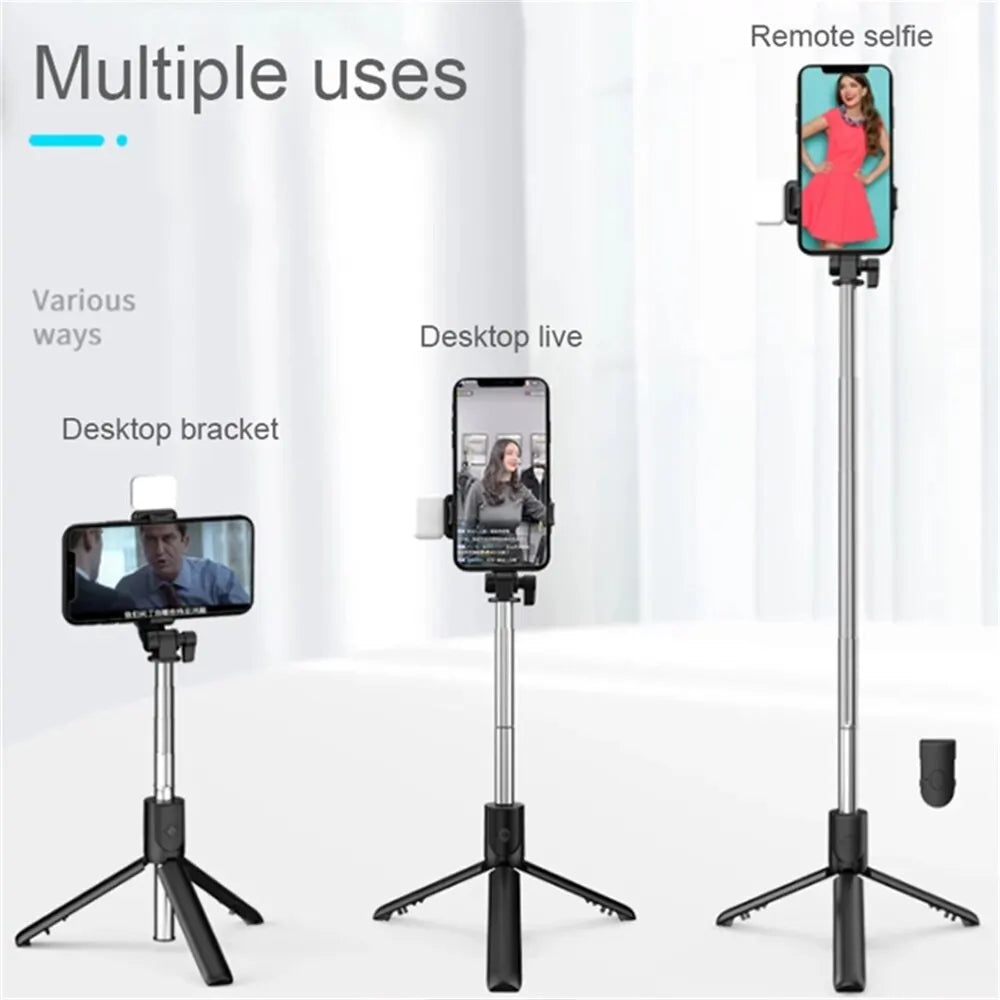 Trépied Perche à Selfie Bluetooth avec Télécommande