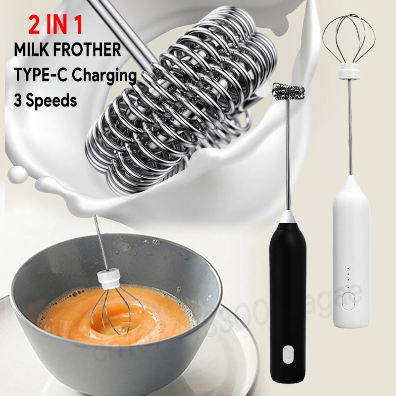 Mousseur à Lait Électrique Rechargeable+