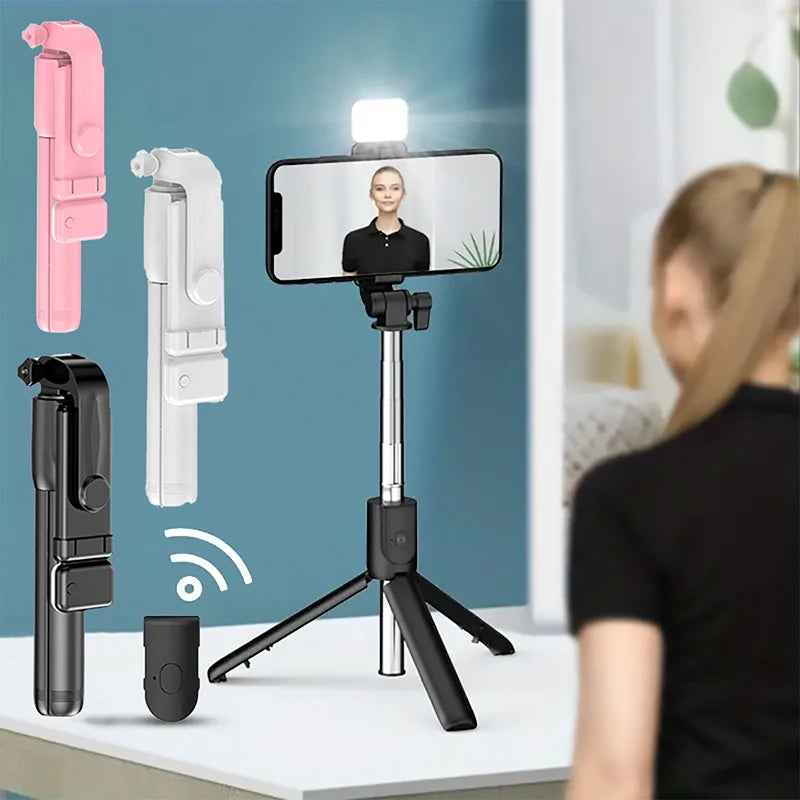 Trépied Perche à Selfie Bluetooth avec Télécommande