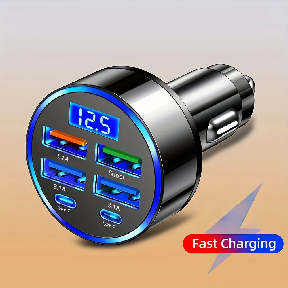Chargeur Voiture Rapide Multi-Ports USB-C