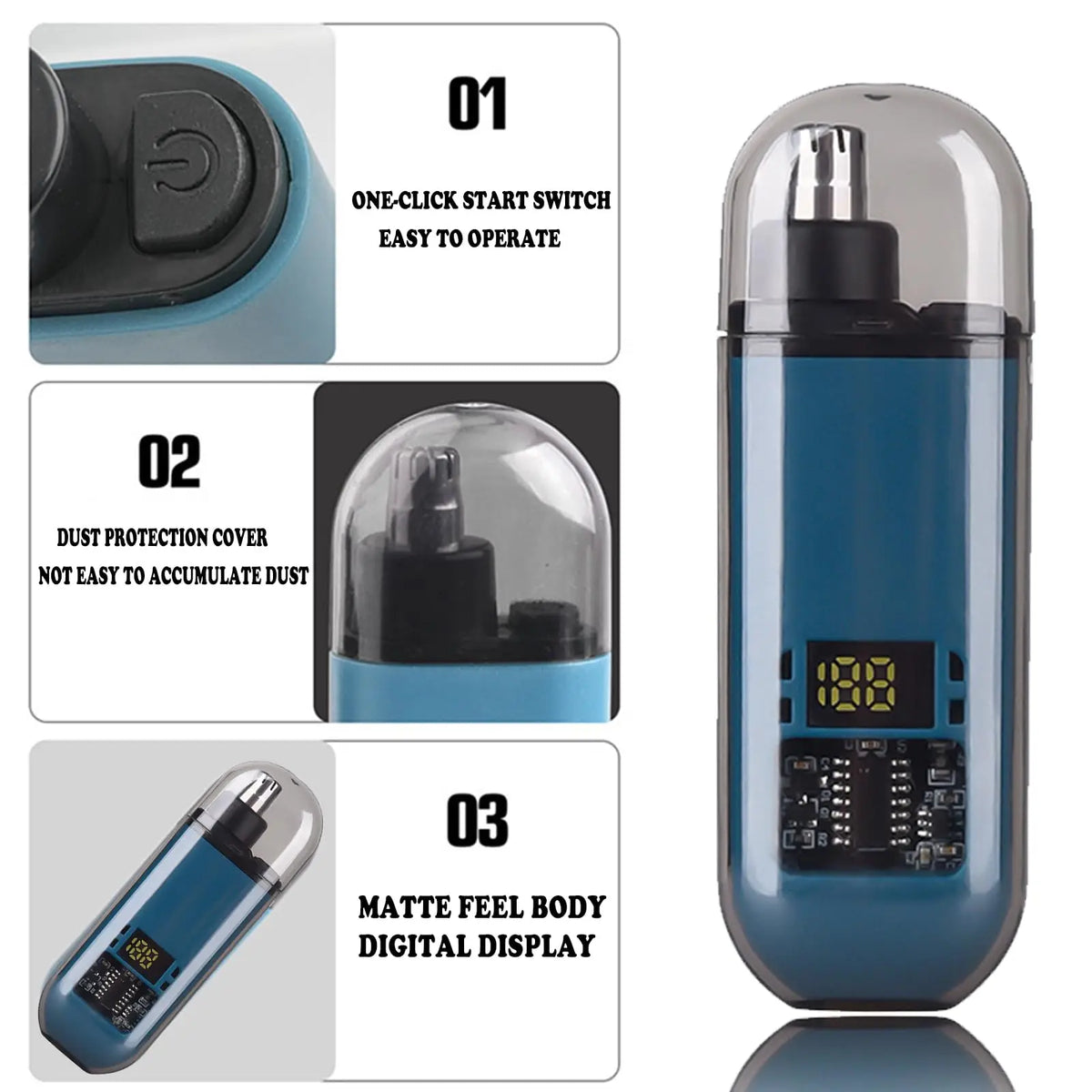 Tondeuse Nez/Oreilles Électrique Rechargeable