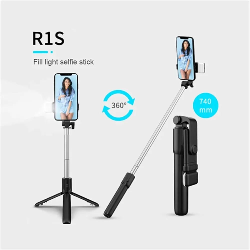 Trépied Perche à Selfie Bluetooth avec Télécommande