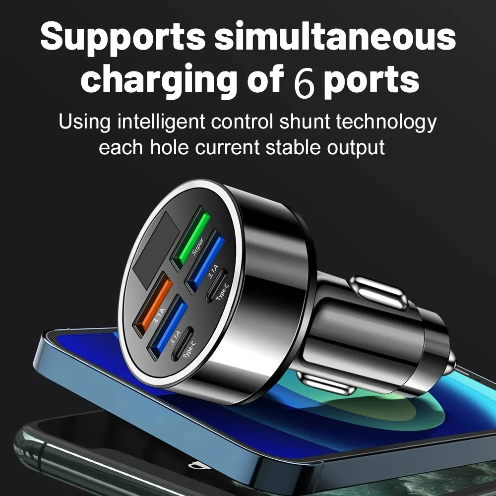 Chargeur Voiture Rapide Multi-Ports USB-C