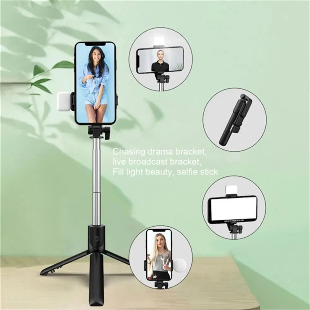 Trépied Perche à Selfie Bluetooth avec Télécommande