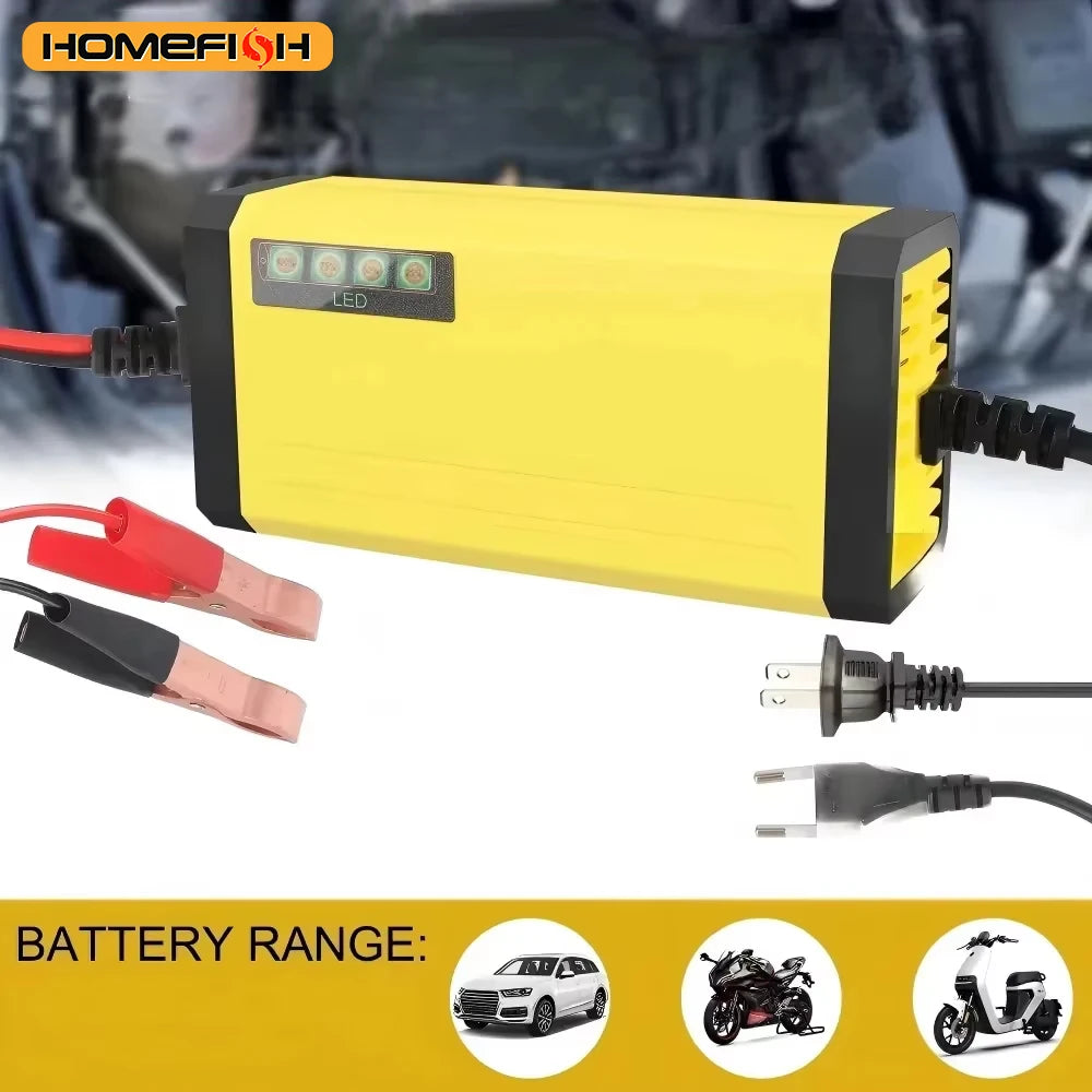 Chargeur de Batterie 12V pour Voiture/Moto