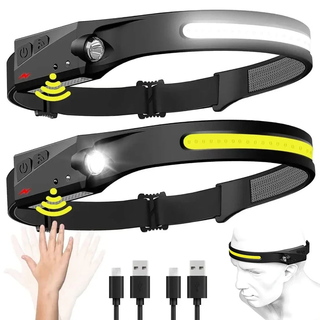 Lampe Frontale LED Rechargeable USB