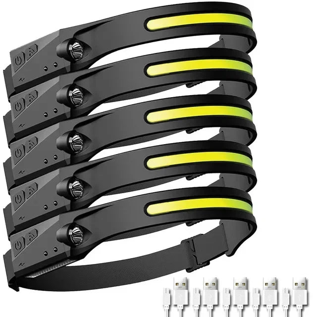 Lampe Frontale LED Rechargeable USB