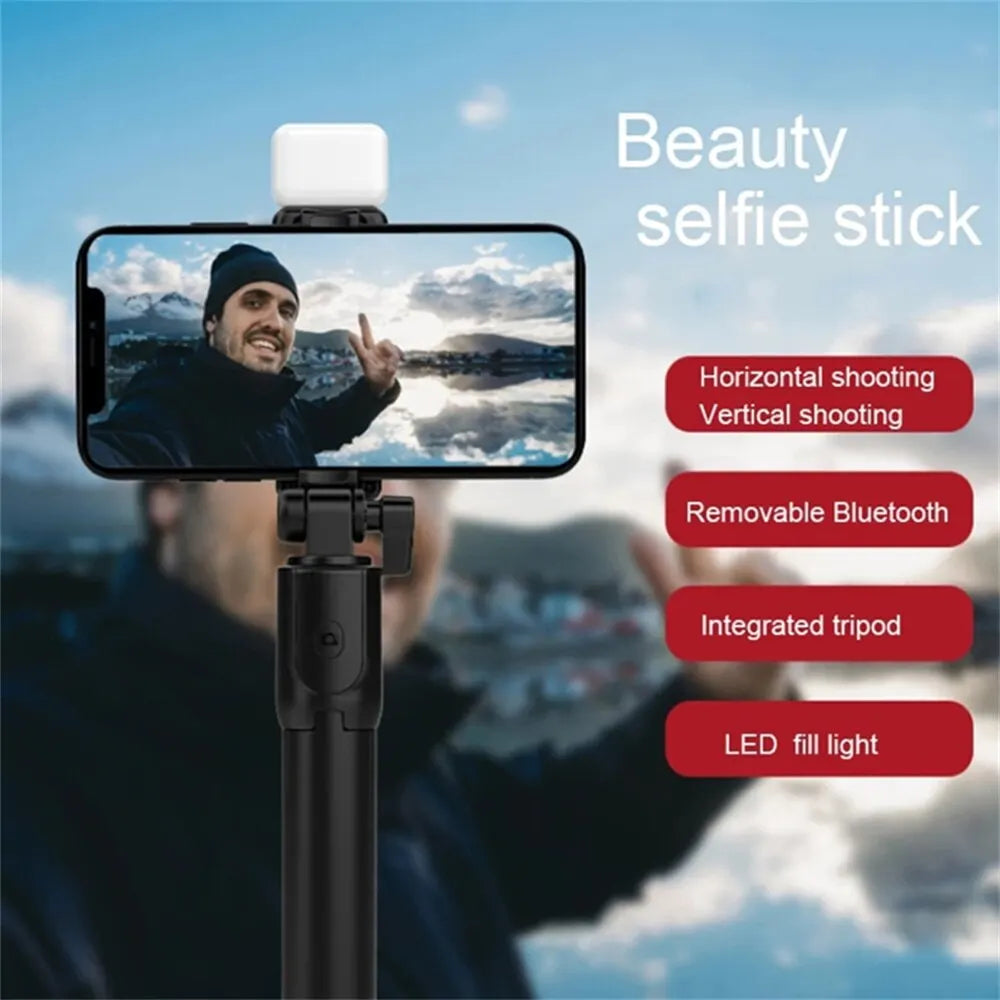 Trépied Perche à Selfie Bluetooth avec Télécommande